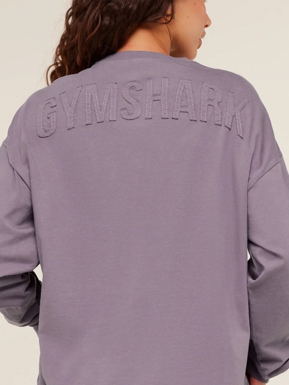 Dusk Purple GymShark Power Washed Long Sleeve Shirt